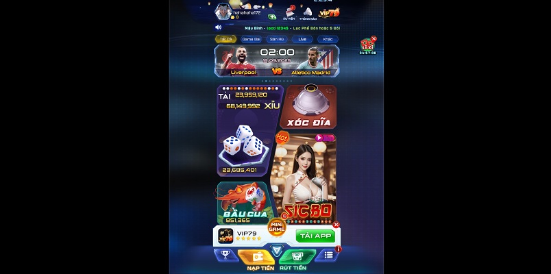 Game Tài Xỉu là trò ăn khách nhất cổng game