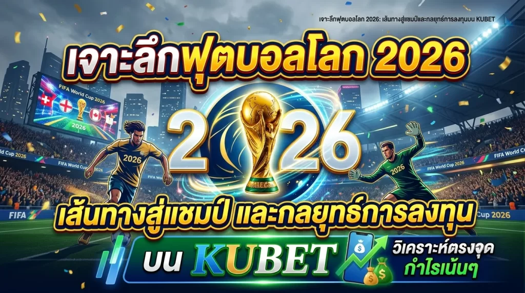 เจาะลึกฟุตบอลโลก 2026: เส้นทางสู่แชมป์และกลยุทธ์การลงทุนบน KUBET