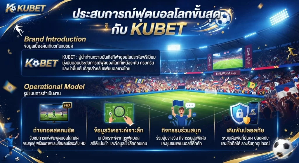 ประสบการณ์ฟุตบอลโลกขั้นสุดกับ KUBET